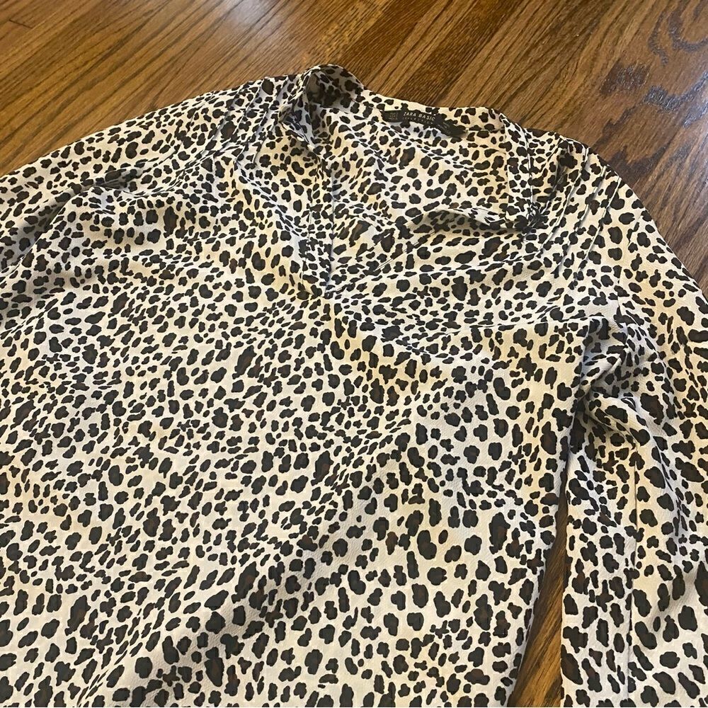 NEW ZARA Leopard Blouse  - Picture 2 of 3